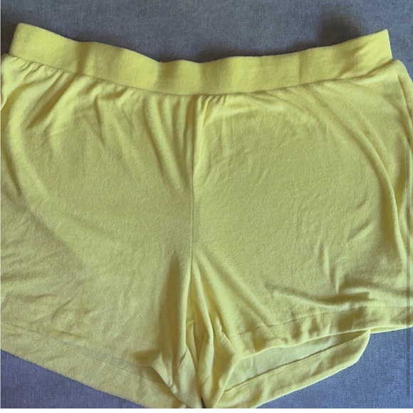 a new day Mid-Rise Yellow Terry Fabric Shorts - Picture 3 of 4